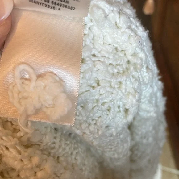 Anthropologie Knitted & Knotted XS Ivory Open Knit Cardigan. - Picture 6 of 6